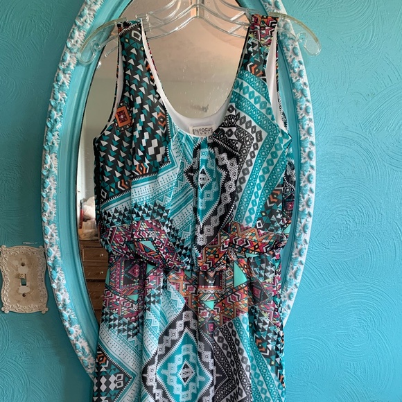 Colorful Geometric Dress - Picture 1 of 4